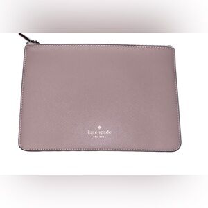 Kate Spade New York Cameron Street Sima clutch in a pink/blush Saffiano leather